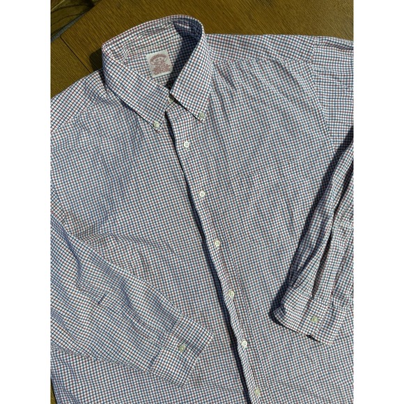 Brooks Brothers Other - Brooks Brothers Red Blue White Gingham Check Original‎ Polo Button Down Shirt XL